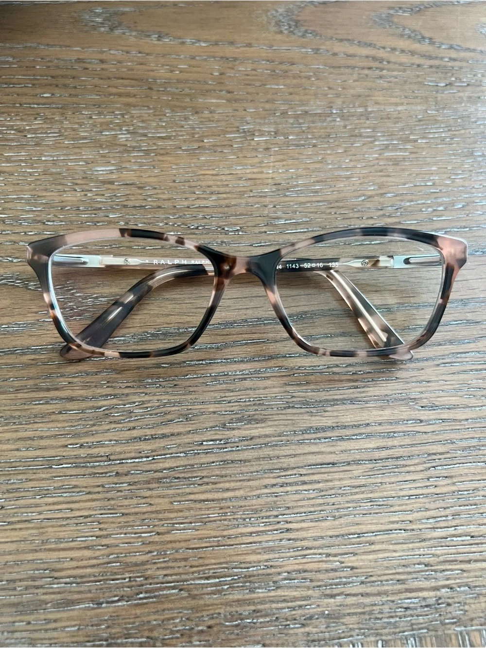 Ralph Lauren Tortoiseshell Brown and Gold Eyeglasses PRESCRIPTION UNKNOWN